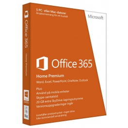 Microsoft Office 365 Home Premium 1 år, Svensk